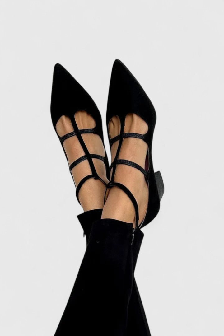 Natalia™ | Tacón Elegante con Tiras Cruzadas