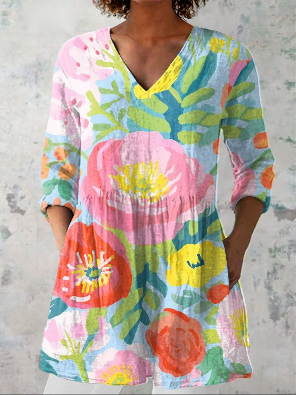 Helena™ | Blusa Túnica con Escote en V