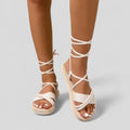 Leocadia | Sandalias con nudos