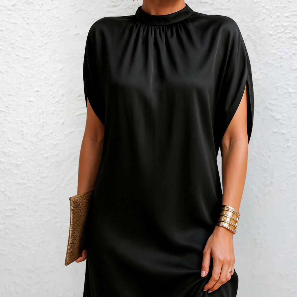 Camila™ | Vestido Negro Minimalista