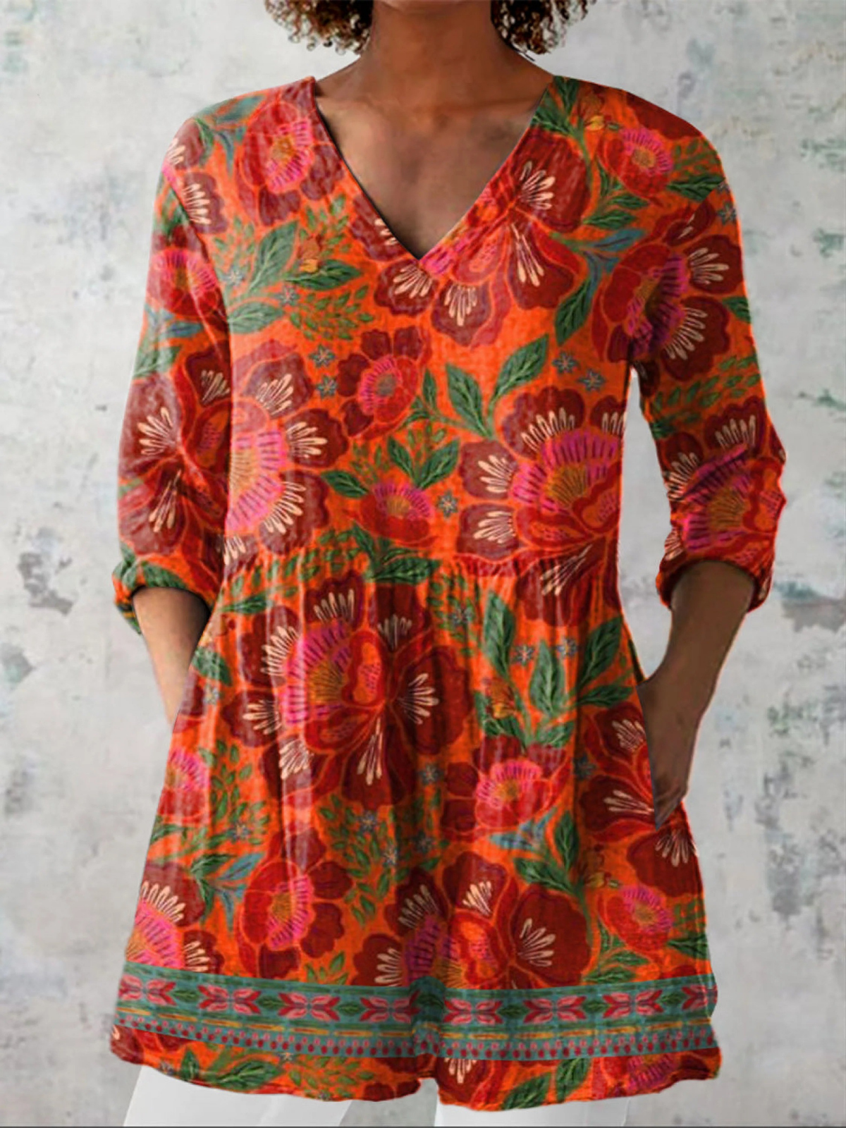Mariana™ | Blusa Túnica con Escote en V
