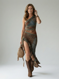 Zahara™ | Vestido Midi Asimétrico con Abertura Lateral