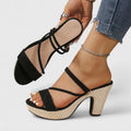 Eugenia™ | Sandalia de Plataforma con Tiras Finas