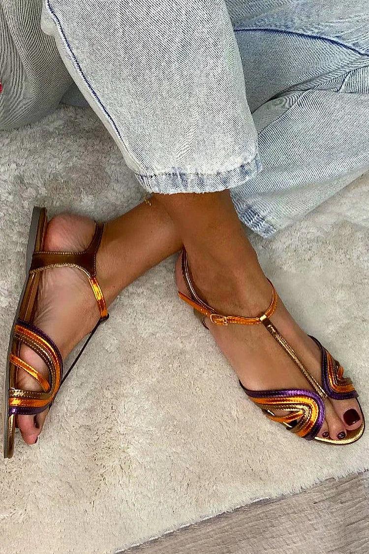 Pastora™ | Sandalias Planas Multicolor
