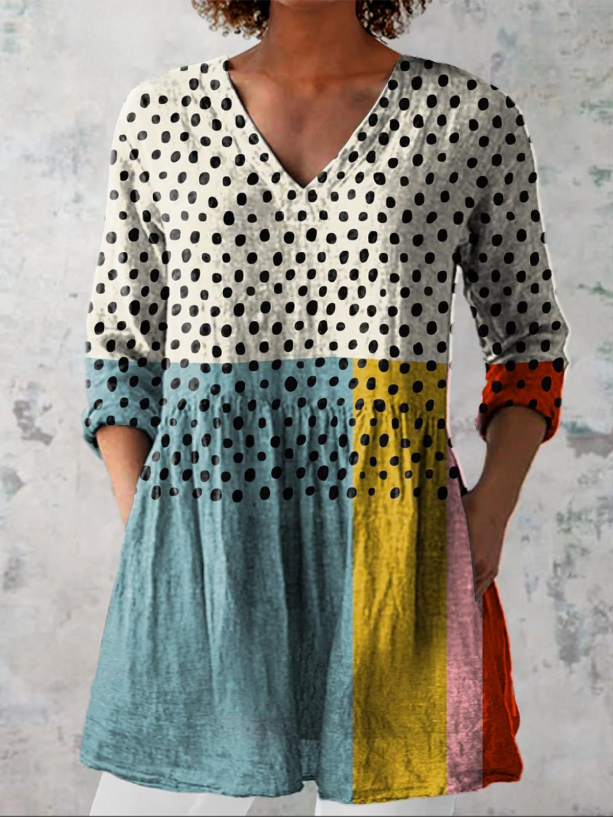 Valeria™ | Blusa Túnica con Escote en V