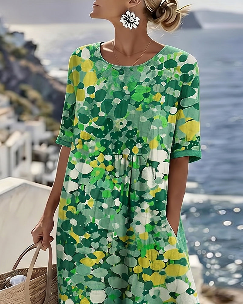 Nicolasa™ | Vestido Midi Floral Corte A