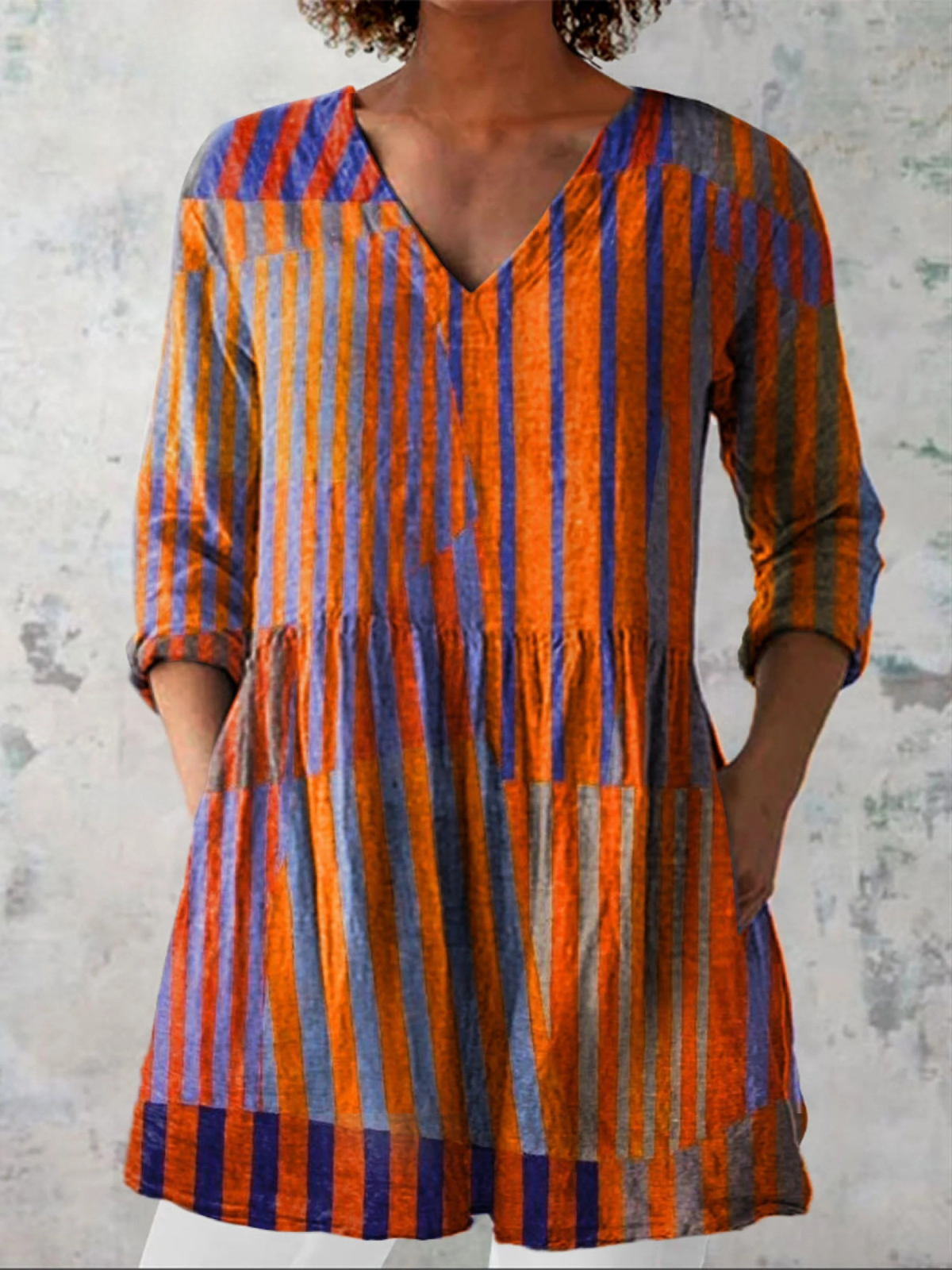 Nadia™ | Blusa Túnica con Escote en V