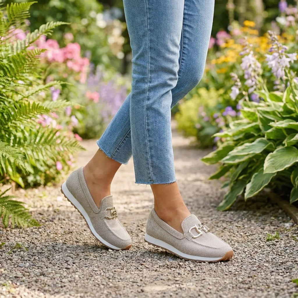 Sinforosa™ | Mocasín Deportivo con Hebilla Dorada