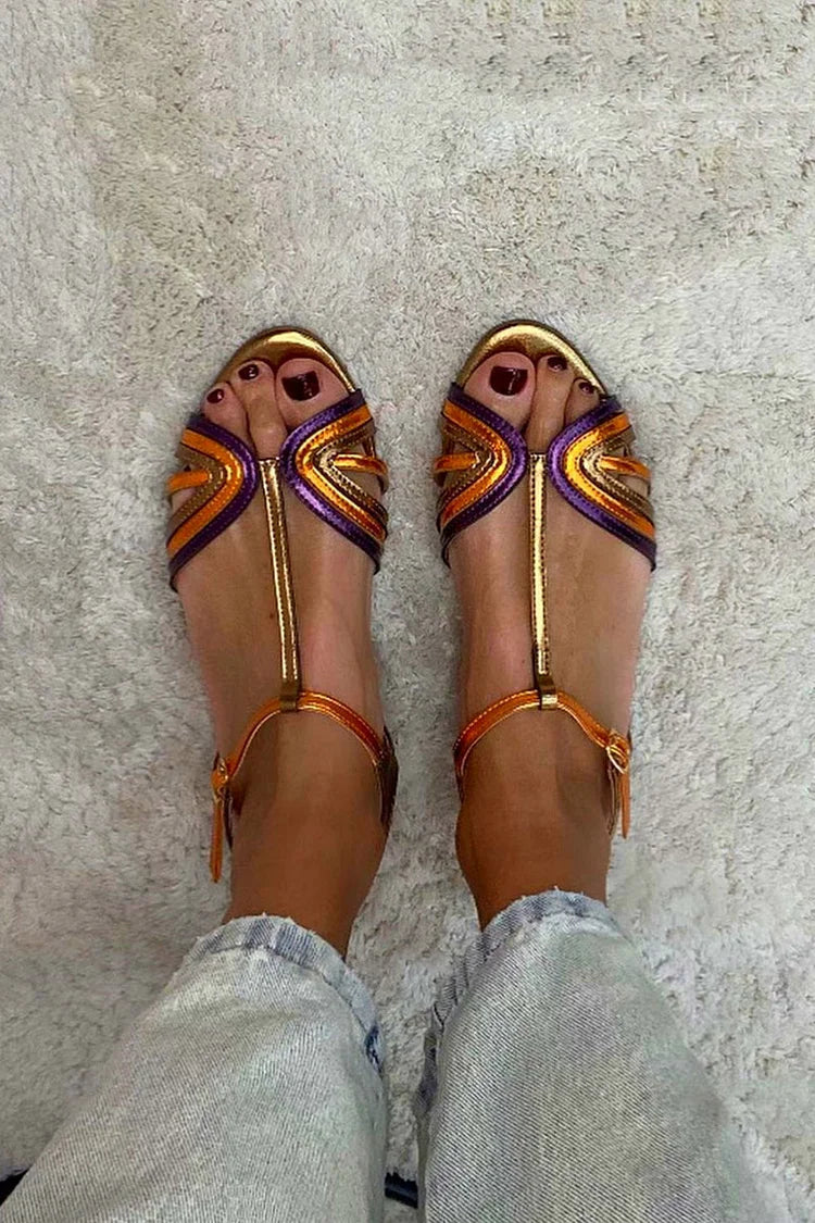 Pastora™ | Sandalias Planas Multicolor
