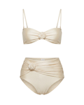 Áurea™ | Bikini de tiro alto con flores 3D aplicadas