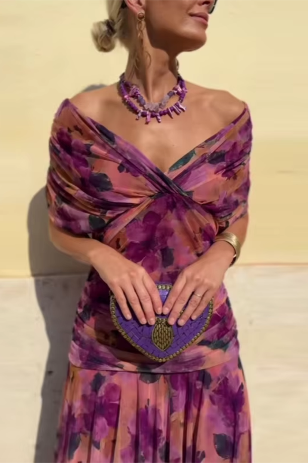 Eloísa™ | Vestido Largo Floral de Gasa