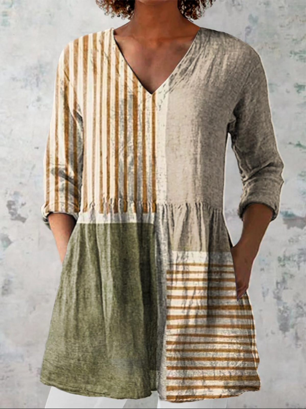 Camila™ | Blusa Túnica con Escote en V