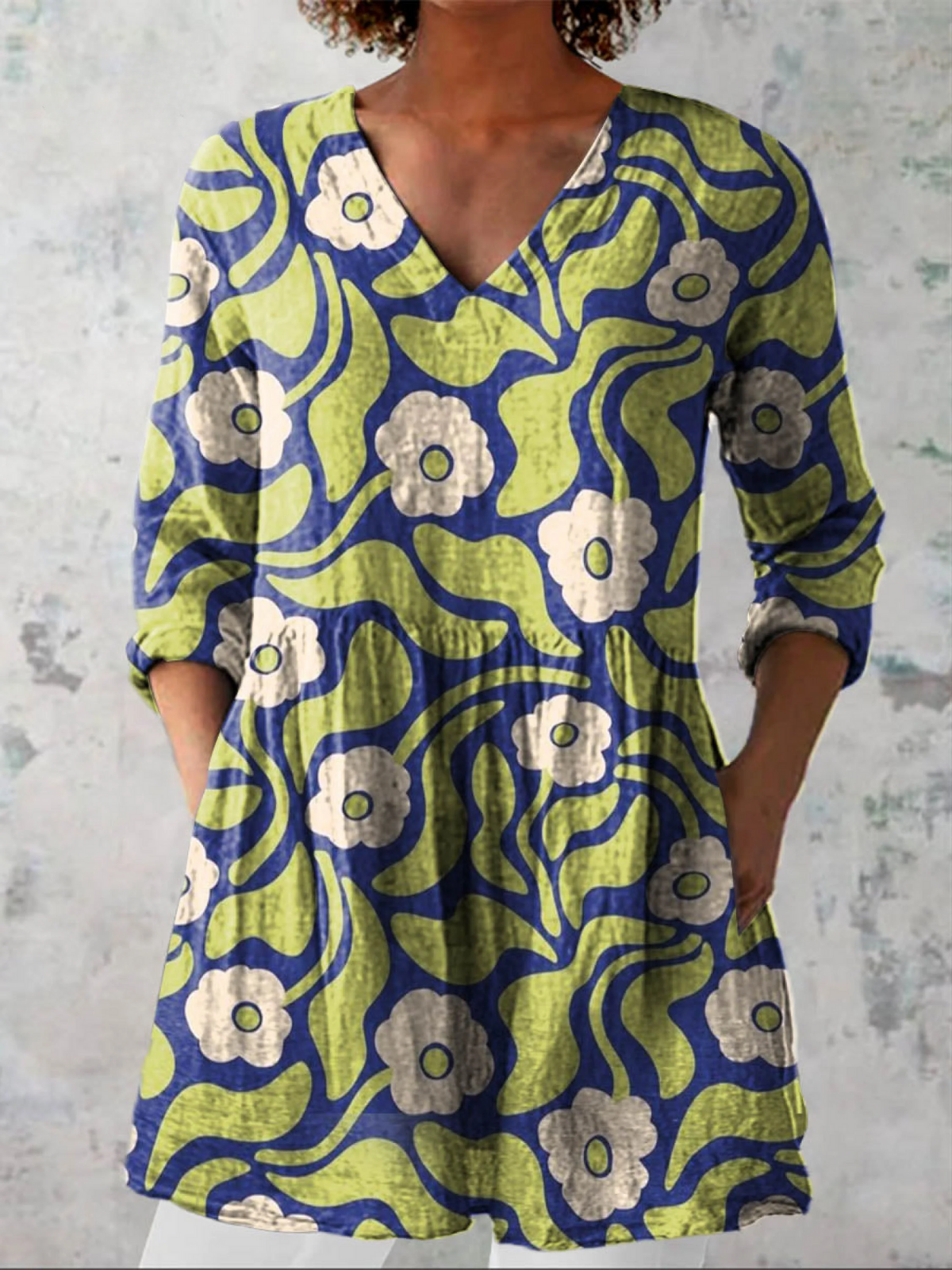 Elodia™ | Blusa Túnica con Escote en V