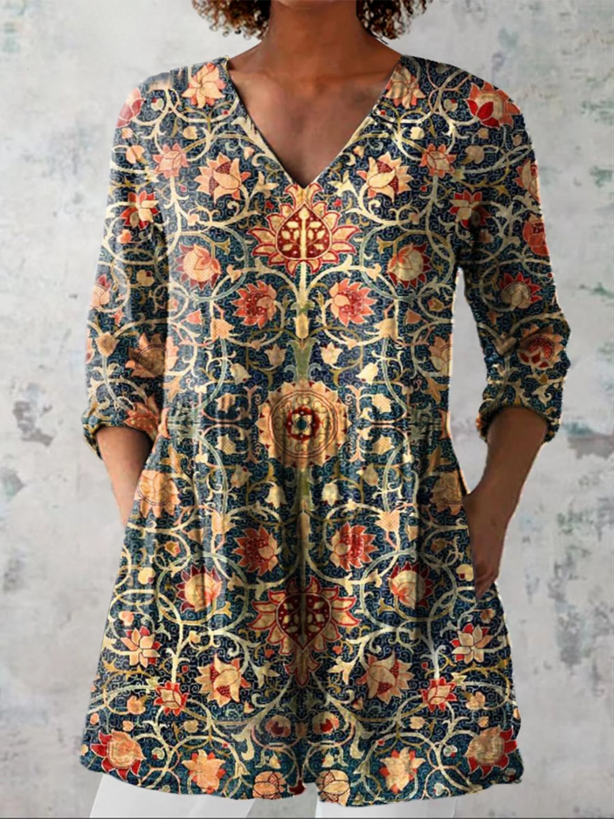 Celia™ | Blusa Túnica con Escote en V