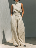 Venancia™ | Conjunto Minimalista Top y Pantalón Ancho