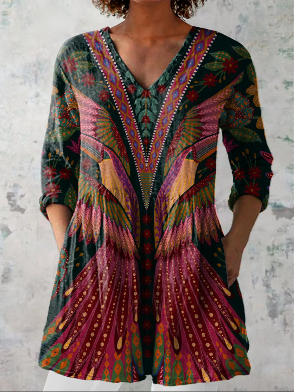 Manuela™ | Blusa Túnica con Escote en V