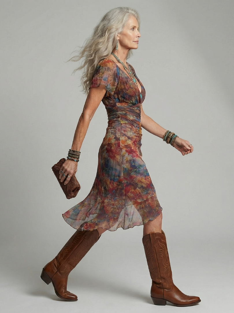 Ainhoa™ | Vestido Midi Halter con Bainha Asimétrica y Abertura Lateral