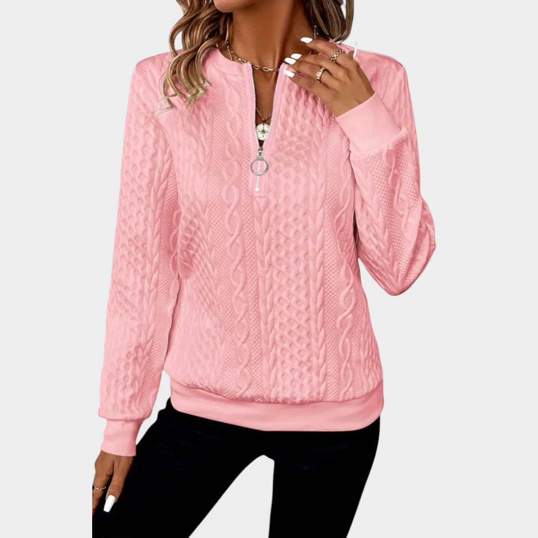 Zoey™ | Jersey de Punto con Cremallera Suave