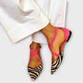 Virtudes™ | Bailarina Zebra Tiras Cruzadas