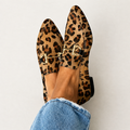 Crescencia™ | Mocasín Leopardo de Punta Fina