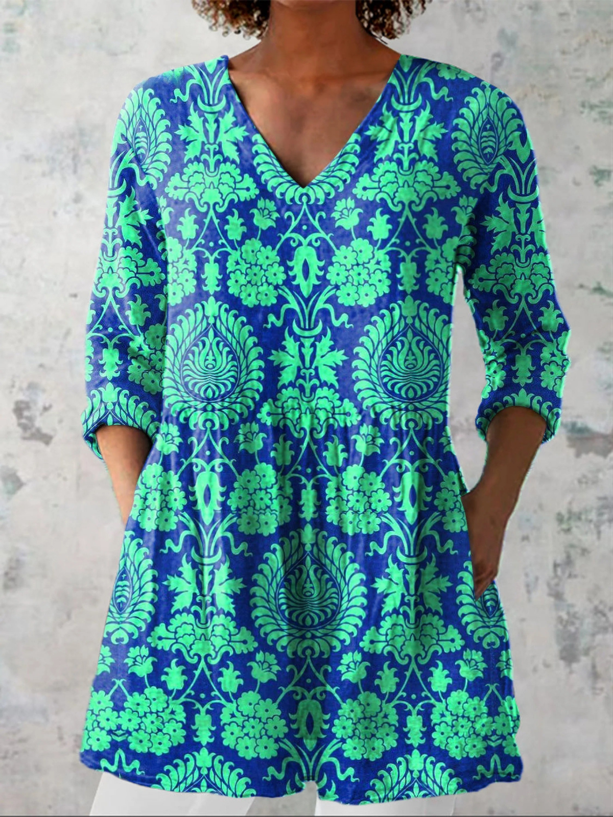 Inés™ | Blusa Túnica con Escote en V