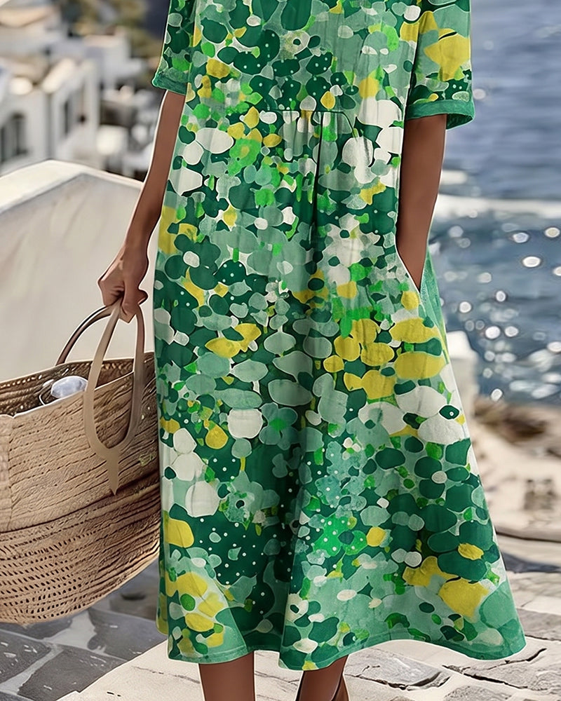 Nicolasa™ | Vestido Midi Floral Corte A