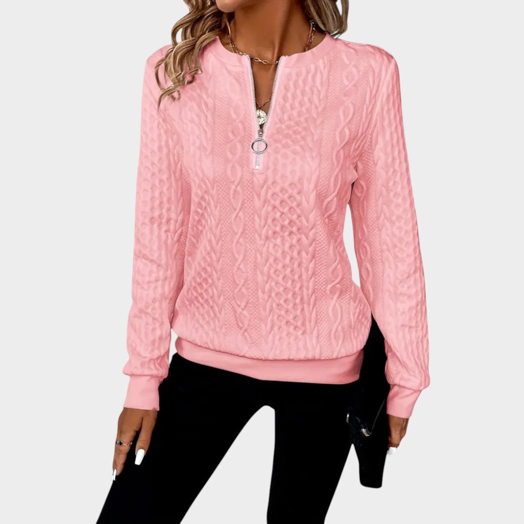 Zoey™ | Jersey de Punto con Cremallera Suave