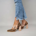 Azucena™ | Escarpín de Tacón Alto con Estampado Leopardo