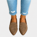 Nazaria™ | Mocasín de Ante Punta Fina
