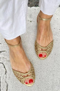 Soledad™ | Sandalias Doradas Trenzadas