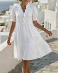 Azucena™ | Vestido de Volantes con Escote en V