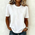 Elena™ | Camiseta Básica de Color Liso