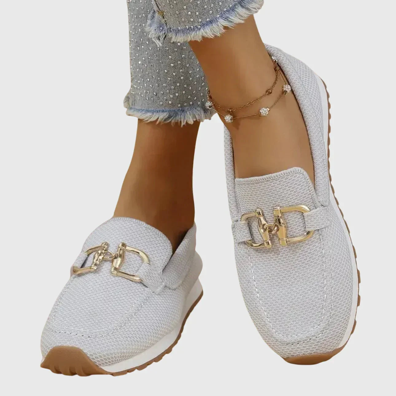 Sinforosa™ | Mocasín Deportivo con Hebilla Dorada