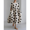 Soledad™ | Vestido Amplio Floral Blanco