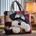 Jacinta™ | Bolso Tote Artesanal con Estampado de Schnauzer