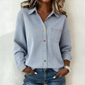 Rebeca™ | Camisa de Rayas Casual de Manga Larga