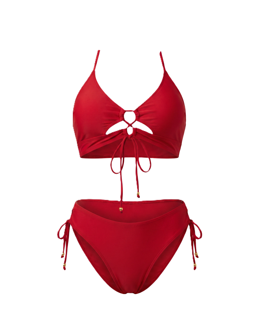 Casiana™ | Bikini con lazada frontal y estampado animal print