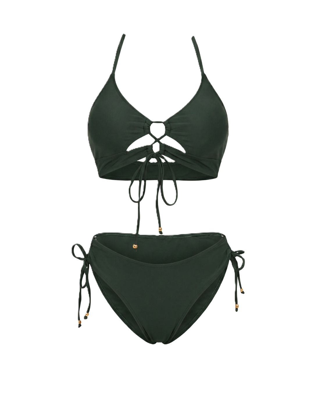 Casiana™ | Bikini con lazada frontal y estampado animal print