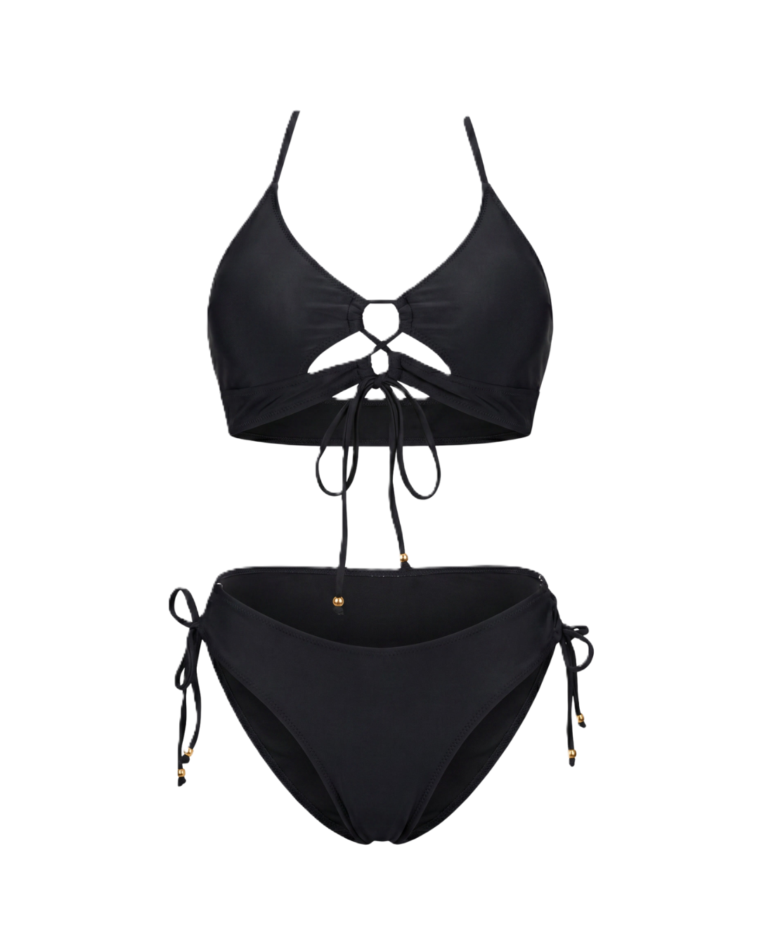 Casiana™ | Bikini con lazada frontal y estampado animal print