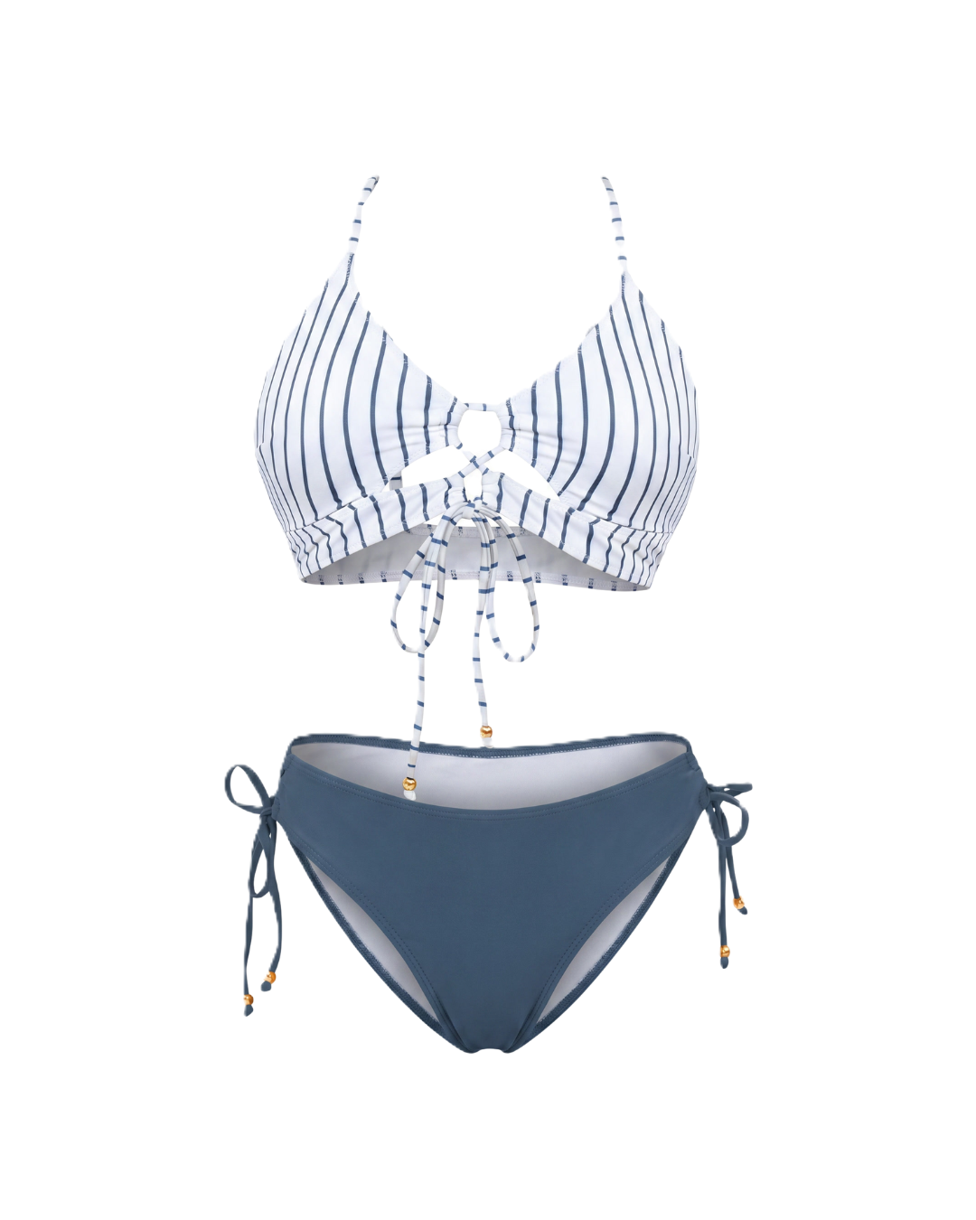 Casiana™ | Bikini con lazada frontal y estampado animal print