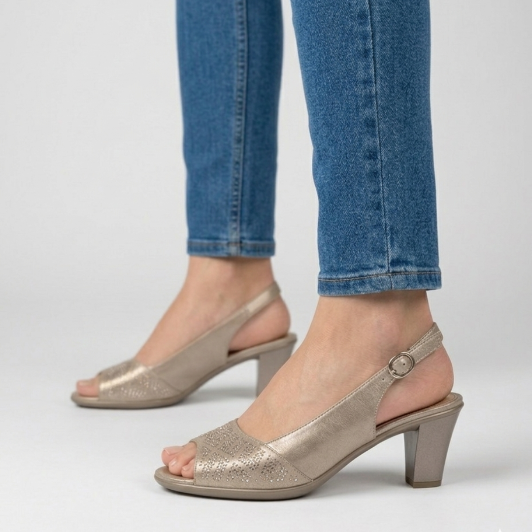 Paloma™ | Sandalia de Tacón Cómoda