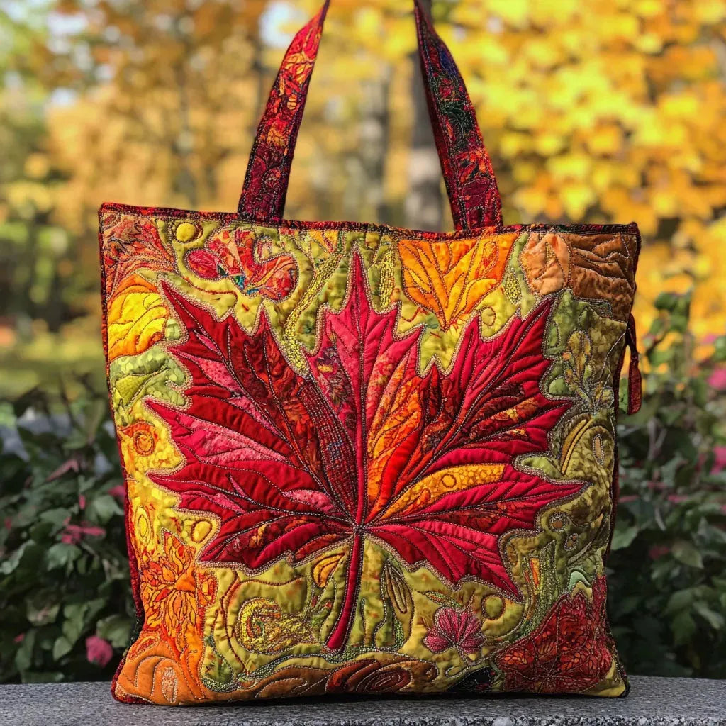Teresa™ | Bolso Tote Artesanal con Estampado Otoñal