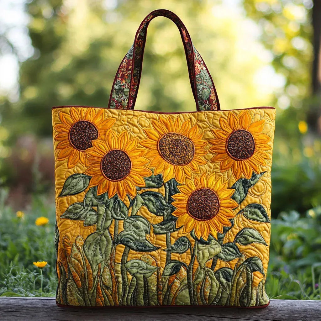 Soledad™ | Bolso Tote Artesanal con Estampado de Girasoles