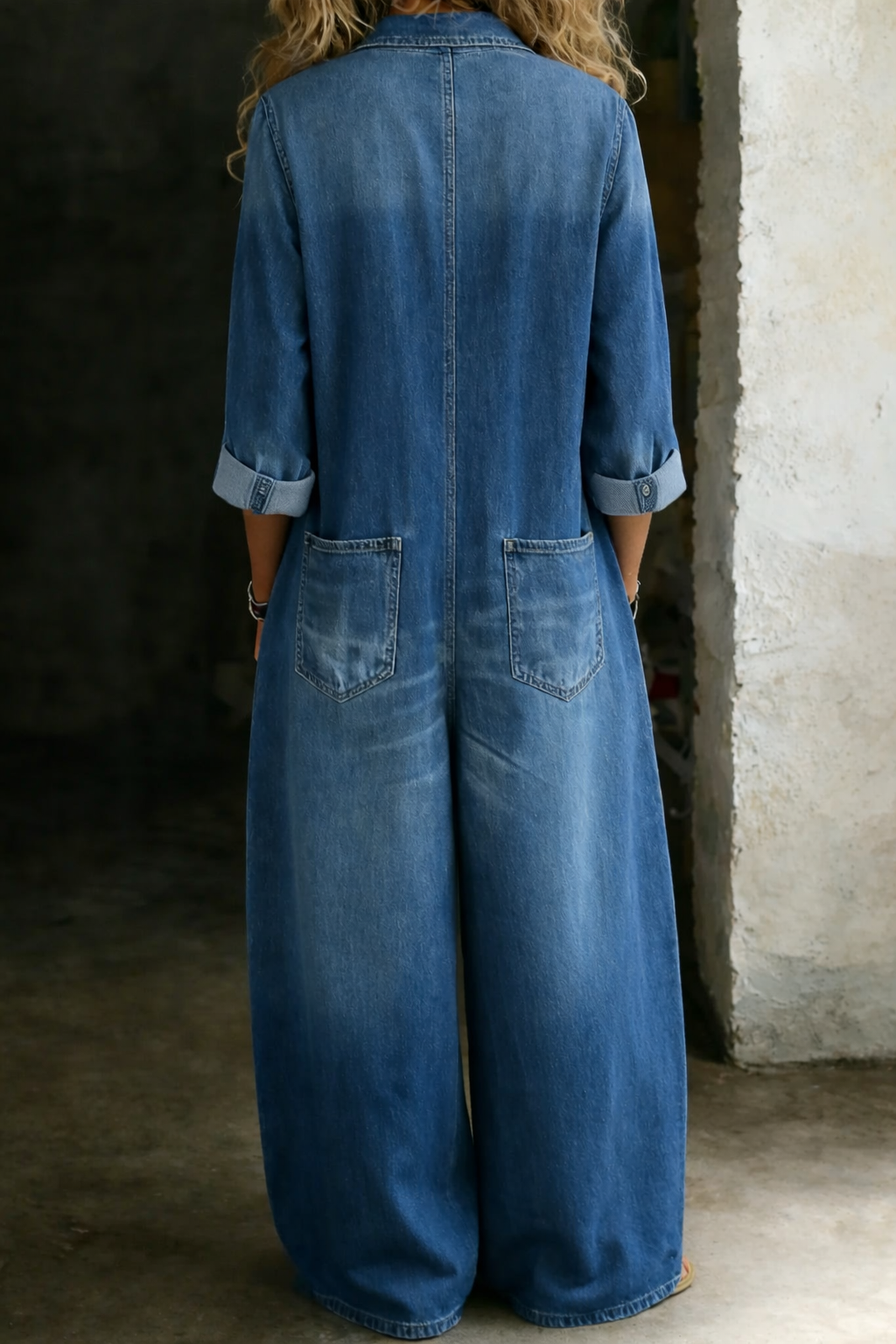 Tránsito™ | Mono vaquero largo con botonadura y cinto