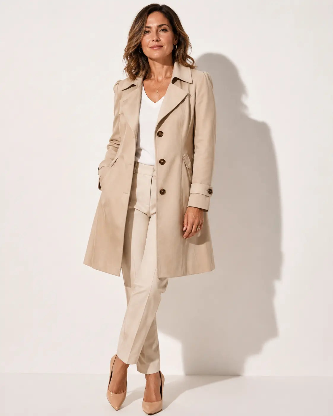 Inés™ | Abrigo Vintage Elegante con Botones