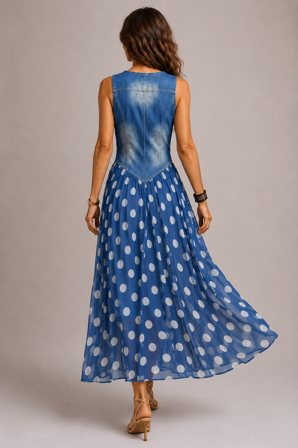 Jasmina | Vestido midi de mezclilla