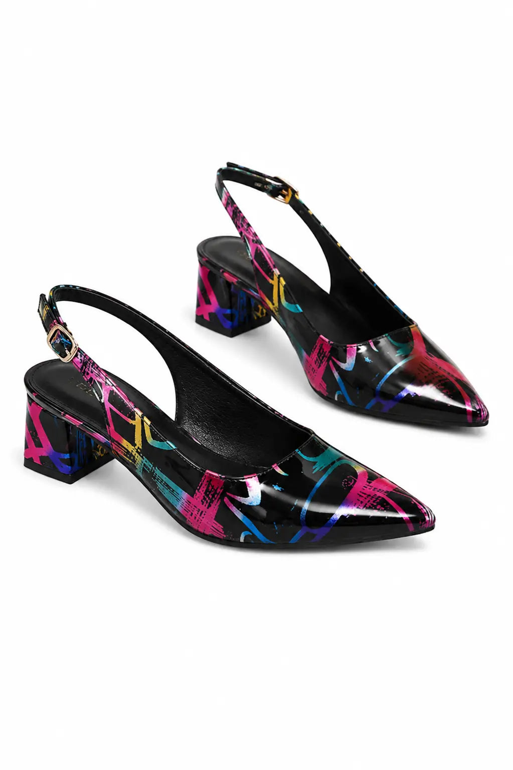 Karthleen Tacones Gruesos con Estampado Geométrico