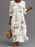 Vestido informal de mujer con estampado floral.