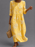 Vestido informal de mujer con estampado floral.