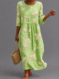 Vestido informal de mujer con estampado floral.